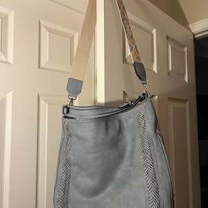 Jen & Co. Aris Small Hobo With Whipstitch Detail